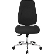 Siège de bureau FEEL GOOD Topstar, mécanisme synchrone, sans accoudoirs, dossier haut, grande assise galbée, noir