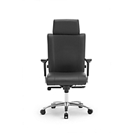 Siège de bureau NON STOP, avec accoudoirs, résistant aux désinfectants, durée d'assise 24 h, jusqu'à 150 kg, soutien lombaire