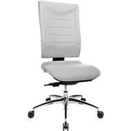 Siège de bureau SSI PROLINE P3, mécanisme synchrone, sans accoudoirs, avec soutien lombaire, assise spéciale soutien du bassin, gris