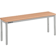 Sitzbank, für Umkleideräume, L 995 mm, lichtgrau
