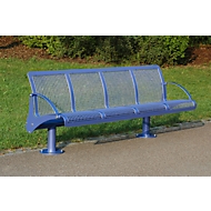 Sitzbank Jena, 4 Plätze, violettblau