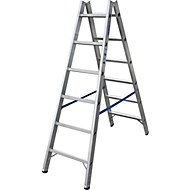 Sprossendoppelleiter, aus Aluminium, 2x 6 Sprossen