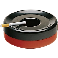Stahl-Sicherheitsaschenbecher, rot/schwarz