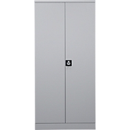 Stahlschrank, B 920 x T 420 x H 1950 mm, lichtgrau RAL 7035