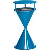 Standascher mit Dach und Bodenronde, Kunststoff, blau