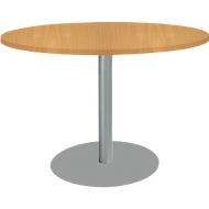 Table avec pied à disque, ø 1200 x H 617-817 mm, cerisier Romana