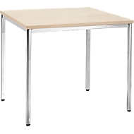 Table de réunion, 800 x 800 mm, coloris érable