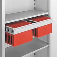 Teleskophängerahmen, 950 mm breit, lichtgrau