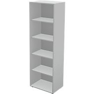 TETRIS Étagère murale, 5 hauteurs de dossiers, L 600 x P 420 x H 1880 mm, gris clair