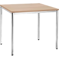 Vergadertafel, 800 x 800 mm, beukenpatroon