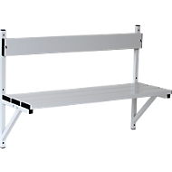 Wandbank, Alu/Edelstahl, L 1015 mm