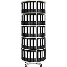 Draaibare ordnermolen met 5 verdiepingen + GRATIS 40 ordners