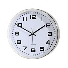 Roestvrijstalen wandklok, Ø 300 mm