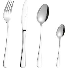  24-tlg Besteckset für 6 Pers., Edelstahl 18/0 poliert, Messer 2,2 mm, Besteckteile 2,0 mm – Klingenstahl