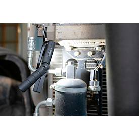  ANSMANN WL400R Slim LED Arbeitsleuchte, 400 Lumen, IP65, Stoßfest, Li-Po Akku, Magnetfuß, Gürtelclip, schwarz