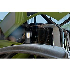  ANSMANN WL400R Slim LED Arbeitsleuchte, 400 Lumen, IP65, Stoßfest, Li-Po Akku, Magnetfuß, Gürtelclip, schwarz