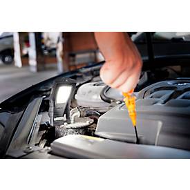  ANSMANN WL400R Slim LED Arbeitsleuchte, 400 Lumen, IP65, Stoßfest, Li-Po Akku, Magnetfuß, Gürtelclip, schwarz