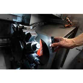  ANSMANN WL400R Slim LED Arbeitsleuchte, 400 Lumen, IP65, Stoßfest, Li-Po Akku, Magnetfuß, Gürtelclip, schwarz