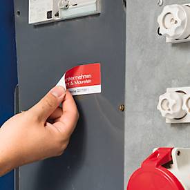  Avery® Zweckform Etiketten L4776REV, wetterfest, ablösbar, druckergeeignet, rechteckig, Polyester, matt weiß, 240 Stück auf 20 Blatt