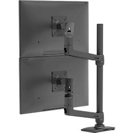 Dual Monitorarm Ergotron LX 45-509-224, für 2 Monitore, bis 40″, bis 20 kg, VESA Halterung, höhenverstellbar, schwarz