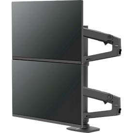  Dual Monitorarm Ergotron LX 45-509-224, für 2 Monitore, bis 40″, bis 20 kg, VESA Halterung, höhenverstellbar, schwarz