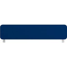  Flex Auftisch-Akustikwand, Aluminiumrahmen, 40 mm Wandstärke, inkl. Adapter, B 1200 x H 400 mm, dunkelbau