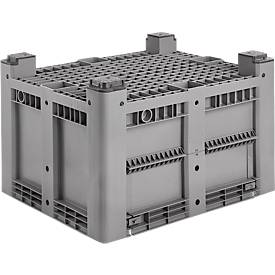  Industriebox, mit 4 Füßen, geschlossen m. Entnahmeklappe, 610 Liter