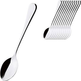  Kaffeelöffel , 12 Stück, Edelstahl 18/10 poliert, ca. 15,8 cm Länge, 2,5 mm Stärke