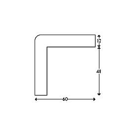  Knuffi® Eckschutzprofil Typ H+, 1-m-Stück, gelb/schwarz