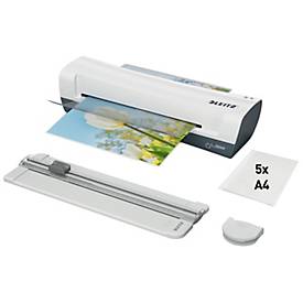  Leitz iLAM Home A4 Laminiergerät – 3 Min, 80–125 µm, LED, Entriegelungshebel, Cutter & Eckenabrunder, DIN A4