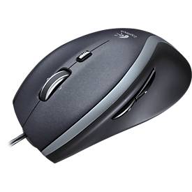  Logitech M500s Advanced Corded Mouse, 7 Tasten, kabelgebunden, USB, optisch