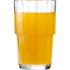  Longdrinkglas , Volumen 0,27 l, bruchsicher, stapelbar, glasklar, 6 Stück