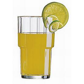  Longdrinkglas , Volumen 0,27 l, bruchsicher, stapelbar, glasklar, 6 Stück