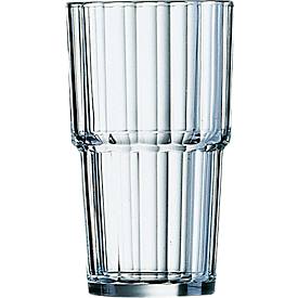  Longdrinkglas , Volumen 0,32 l, bruchsicher, stapelbar, glasklar, 6 Stück