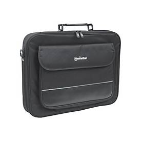 "Manhattan Empire Laptop Bag 17.3", Clamshell design, Accessories Pocket, Shoulder Strap (removable), Black, Three Year 
