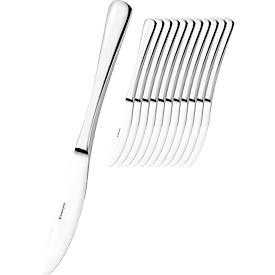  Menümesser 12er-Set, Klingenstahl 13/0 poliert, 20,4 cm Länge – Gastronomie-Qualität