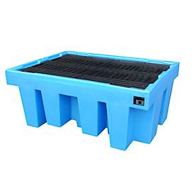 PE-Auffangwanne Bauer Typ WP, Kunstst., m. Gitterrost, div. Größen für Fässer u. IBC