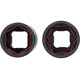 1/2' Spezial-Alu-Felgen-Kraft-Stecknuss-Satz für Ford, 18,5 / 19,5 / 20,5 / 21,5 mm, 2-tlg