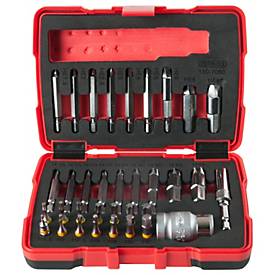 1/4' + 10 mm Torx- und Innensechskant-Schrauben-Ausdreher-Satz, 34-tlg