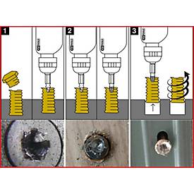 1/4' + 10 mm Torx- und Innensechskant-Schrauben-Ausdreher-Satz, 34-tlg