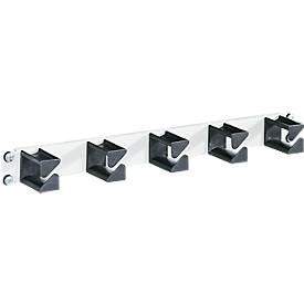 19' Rangierpanel, mit 5 gekanteten Rangierbügeln, Stahl