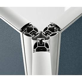 1x 90°/ 2x 135° Winkelverkettung Schallschutz System 40, für Stellwandhöhen 1600 mm