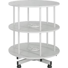2 Etagen Ordner-Drehsäule, ohne Ordner, H 880 mm