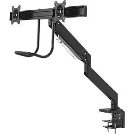 2-fach-Monitor-Tischhalterung Neomounts by Newstar NM-D775DXBLACK, bis 32“, neig-/dreh-/schwenkbar, mit Griff