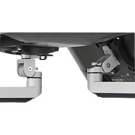 2-fach-Monitorarm BakkerElkhuizen Premium Office Dual, bis 12 kg, Monitore bis 30', Tischklemme, dreh-/höhenverstellb., Kabelführ.