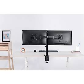 2-fach-Monitorarm Neomounts by Newstar FPMA-D550DBLACK, bis 32“, neig-/dreh-/schwenkbar, höhen- & tiefenverstellbar