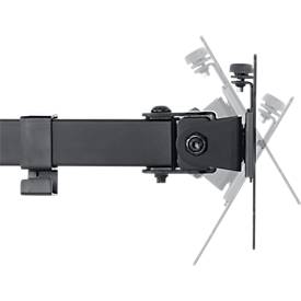 2-fach-Monitorarm NewStar FPMA-D550DBLACK, bis 32“, neig-/dreh-/schwenkbar, höhen- & tiefenverst.