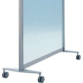 2 Fußausleger fahrbar, 4 Rollen