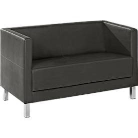 2-Sitzer Wienea, Kunstleder anthrazit