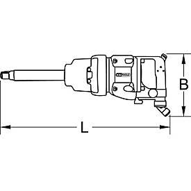 3/4' superMONSTER Hochleistungs-Druckluft-Schlagschrauber, 3405Nm, 504 mm